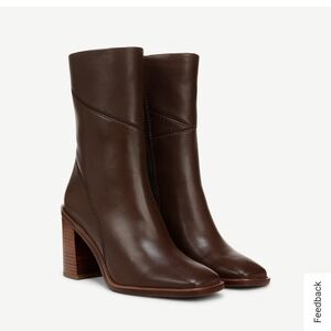 Franco Sarto Dark Brown Heeled Boots